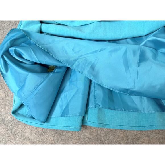 Calvin Klein Womens Dress Blue Aqua Sleeveless Pleated Bodice Knee Length Size 6 - Picture 11 of 11